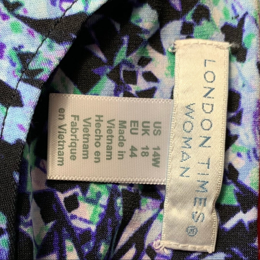 London Times colorful abstract Clift dress - Picture 5 of 5
